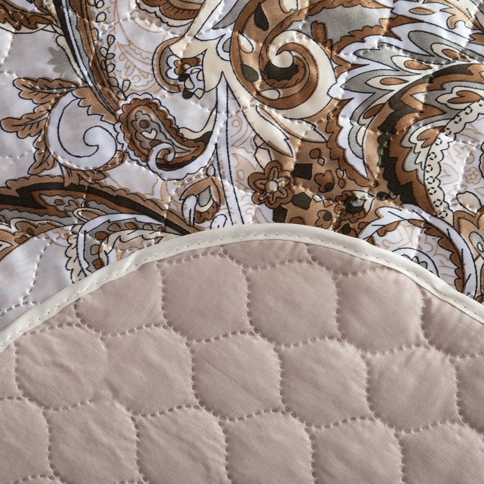 Покрывало "Этель" шёлк 1,5 сп. Королевский узор 150х220 см, искусственный шёлк 100% п/э