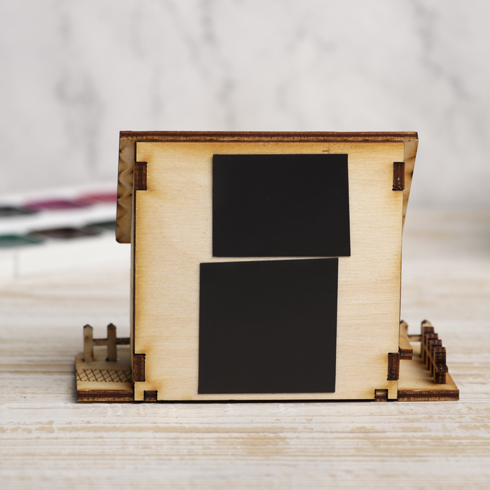 Магнит объемный "Вся семья вместе, так и душа на месте" из фанеры 11х8х5,5 см