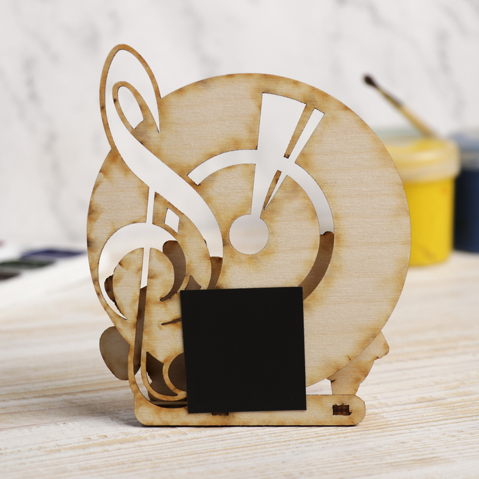 Магнит объемный "Кто умеет веселиться, того горе сторонится" из фанеры 10,5х12х2 см