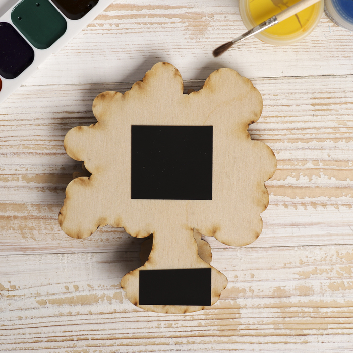 Магнит объемный "Деньги в дом" из фанеры 12,5х13,5х2,5 см