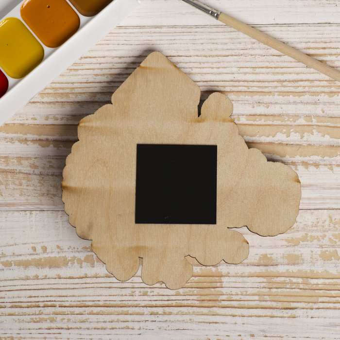 Магнит объемный "Ферма 2019" из фанеры 12х12х2,5 см