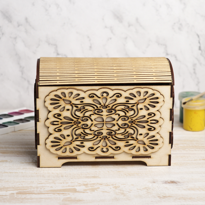 Коробка для декора "Дуновение ветра" из фанеры 19х14,5х10,5 см