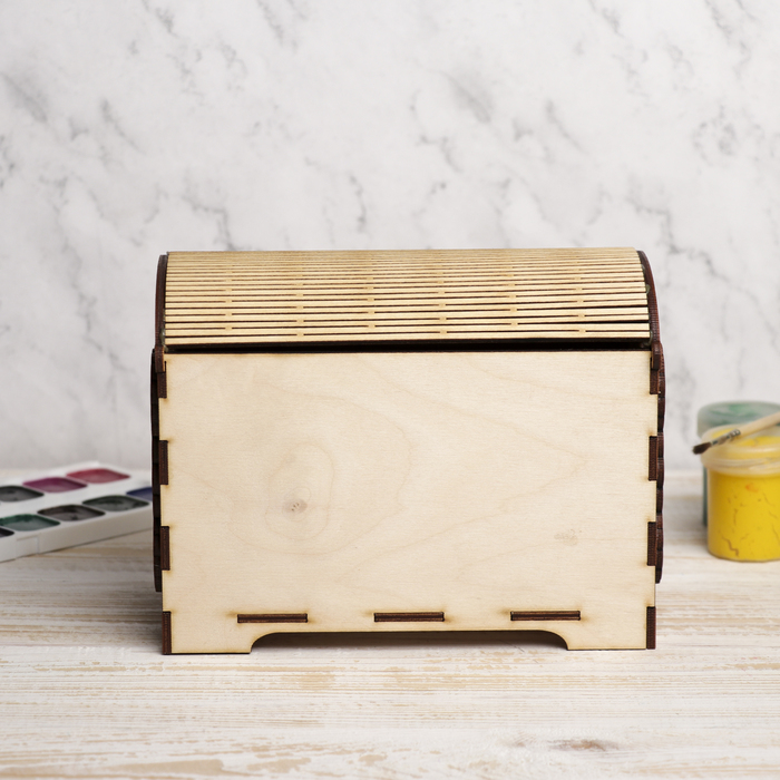 Коробка для декора "Дуновение ветра" из фанеры 19х14,5х10,5 см