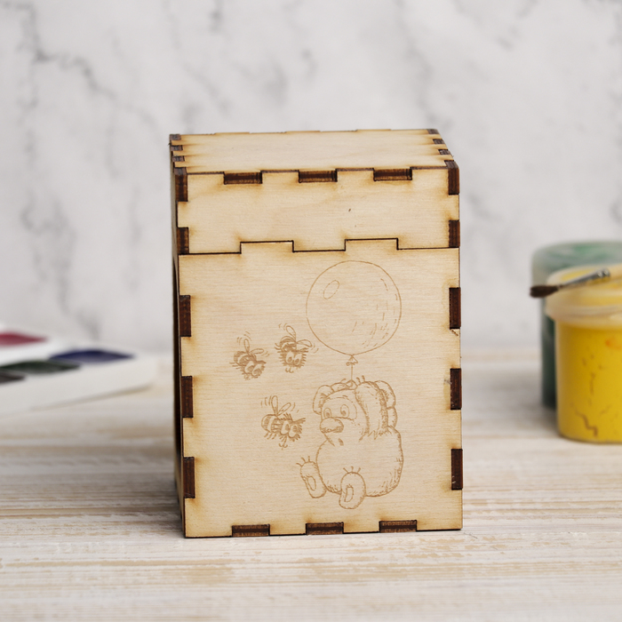 Медовый домик для декора "Сластёна" д/1-ой баночки 10,5х8х8 см