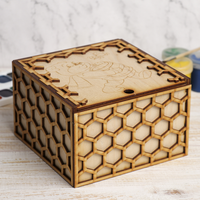 Медовый домик для декора "Медовые соты" 16,5х10х16,5 см