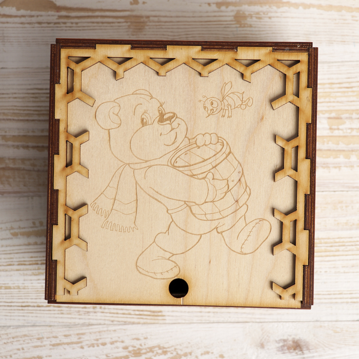 Медовый домик для декора "Медовые соты" 16,5х10х16,5 см