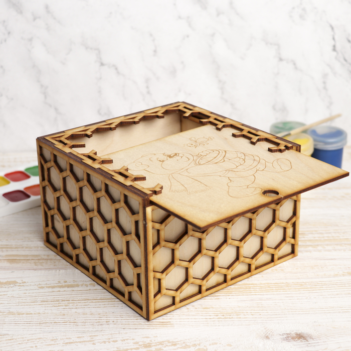 Медовый домик для декора "Медовые соты" 16,5х10х16,5 см