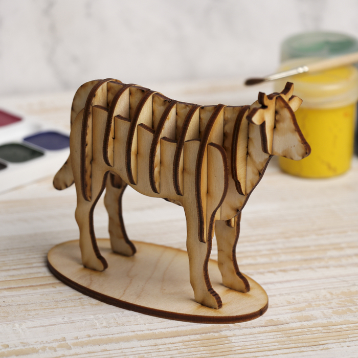 Фигурка для декора "Корова" из фанеры