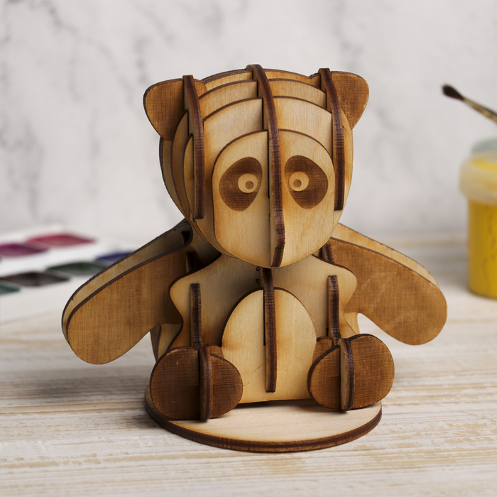 Фигурка для декора "Панда" из фанеры