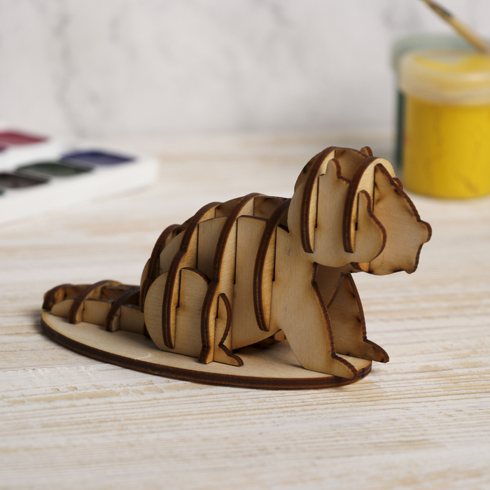 Фигурка для декора "Бобер" из фанеры 14х7х7,5 см