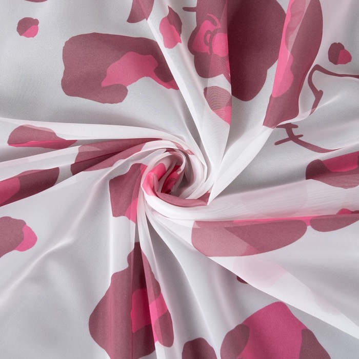 Комплект штор Hello Kitty 150х270 см - 2 шт., цвет розовый, вуаль