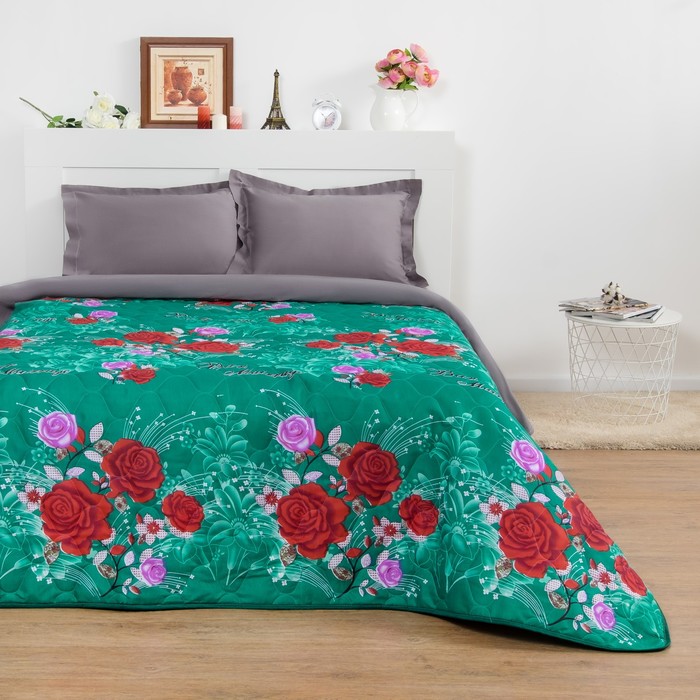 Покрывало "Миледи" 1.5 сп 140 х 210см Марьяна, п/э100% сумка ПВХ на молнии