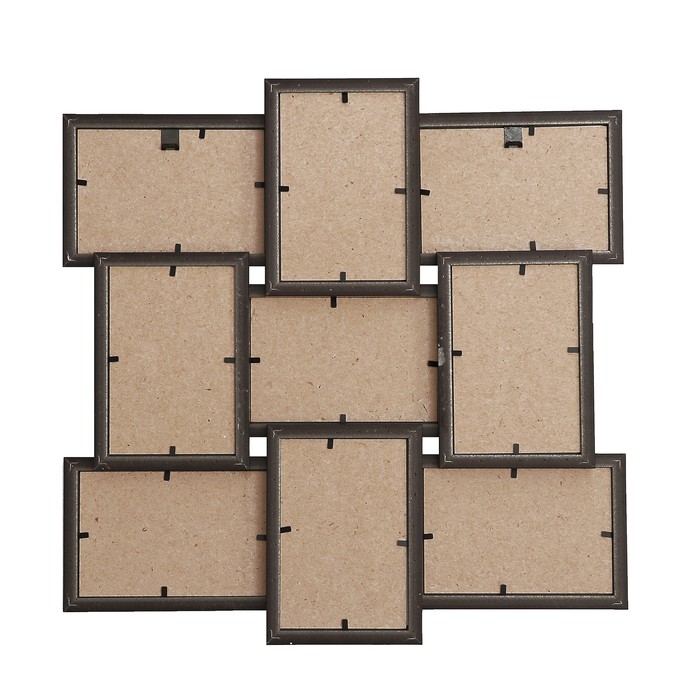 Фоторамка 47х47 см на 9 фото 10х15 см венге