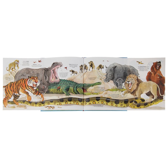 Энциклопедия для малышей (с клапанами) "Большая книга о больших животных"