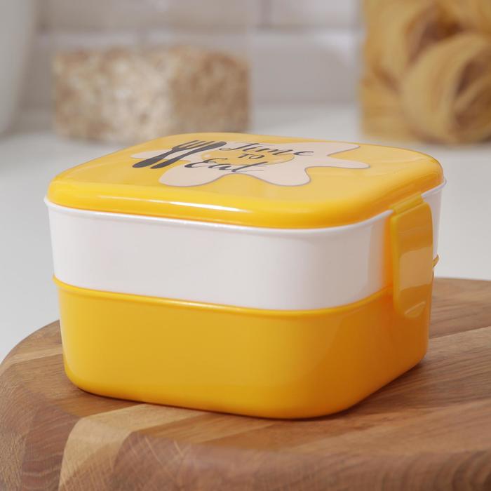 Контейнер для обеда "Яичница", 2 отделения 400 мл