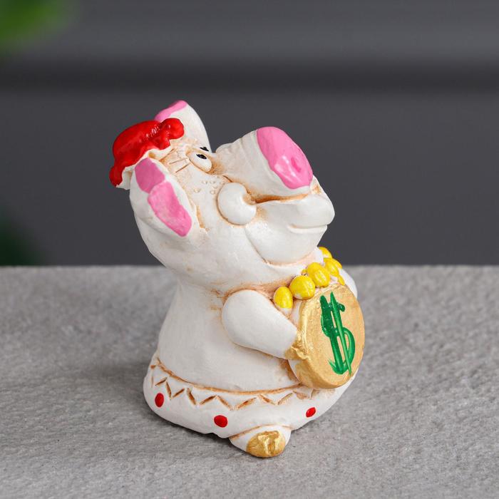 Статуэтка "Свинка с монеткой"