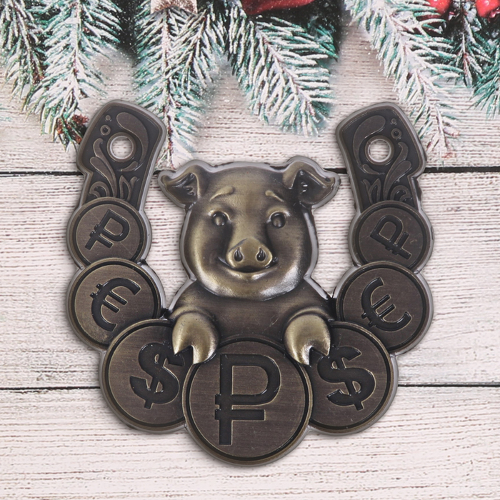 Подкова новогодний сувенир "Денежного года"