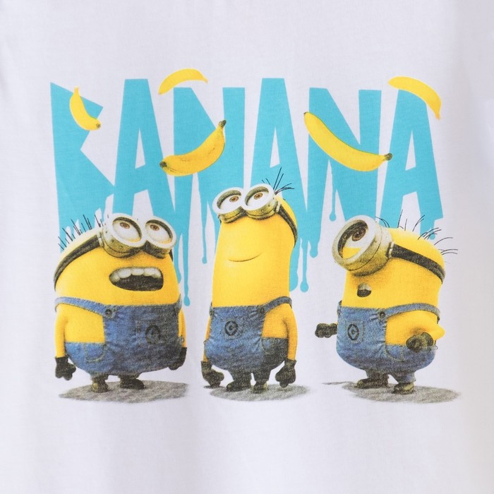 Футболка "Миньоны" с бананами, Гадкий Я, р-р 30 (98-104см) 3-4г., 100% хлопок