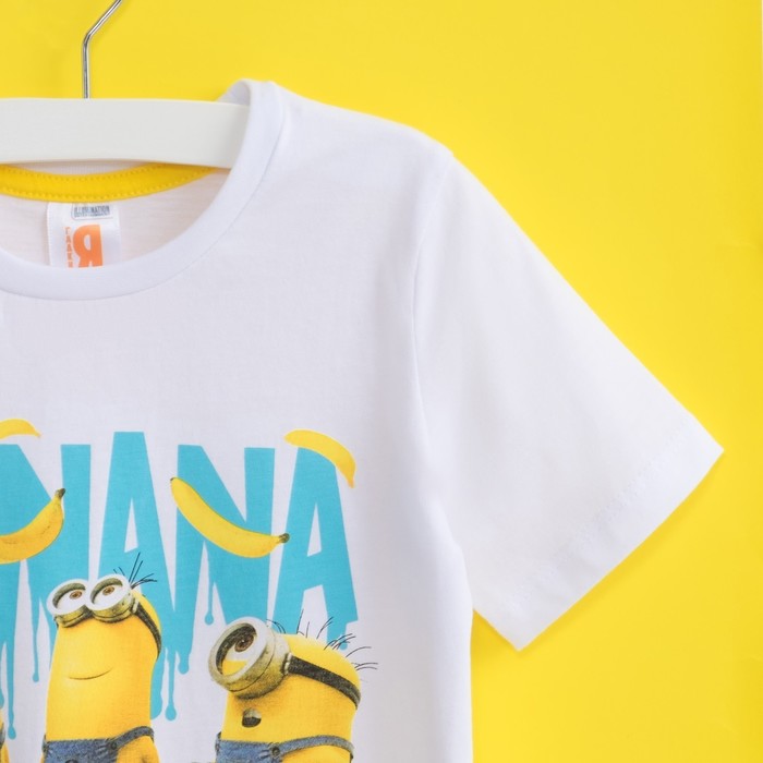 Футболка "Миньоны" с бананами, Гадкий Я, р-р 30 (98-104см) 3-4г., 100% хлопок