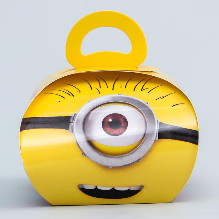 Коробка складная "С днём рождения", Гадкий Я, 11,5 х 11 х 9 см