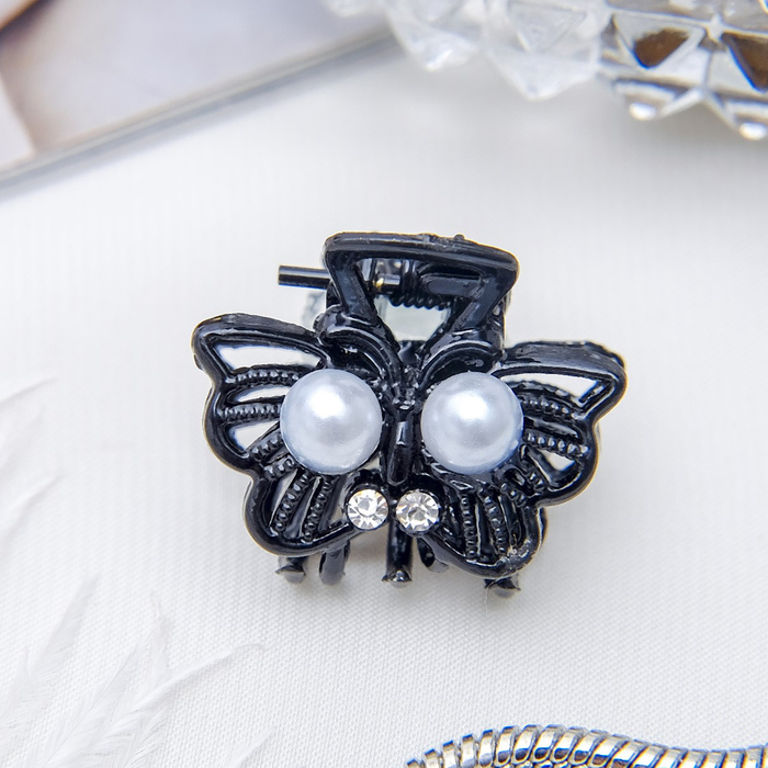 Краб для волос " Бабочка черная" 2,5 см