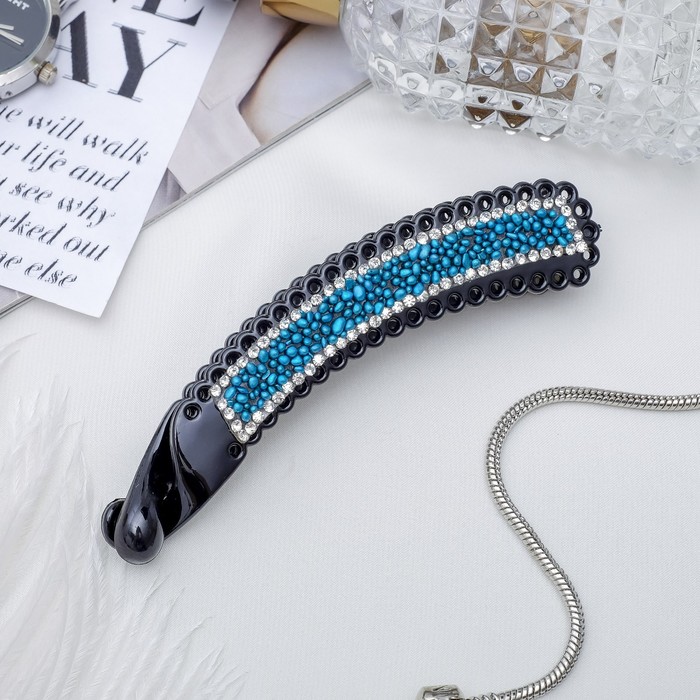 Банан для волос "Россыпь" 11 см зелень