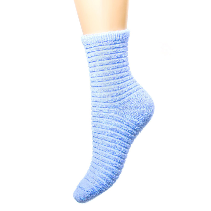 Носки женские махровые, цвет МИКС, размер 23-25