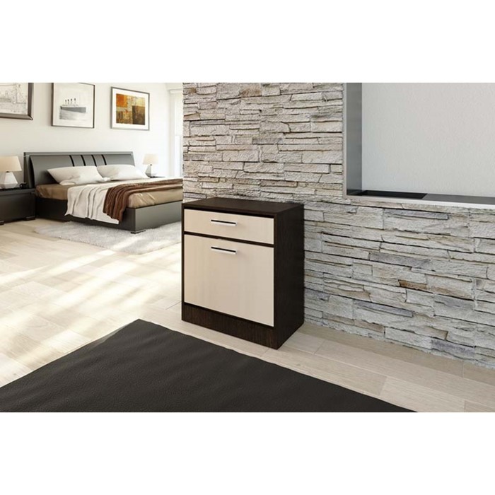 Обувница Вета 60, 590х320х650, Дуб венге/Дуб молочный