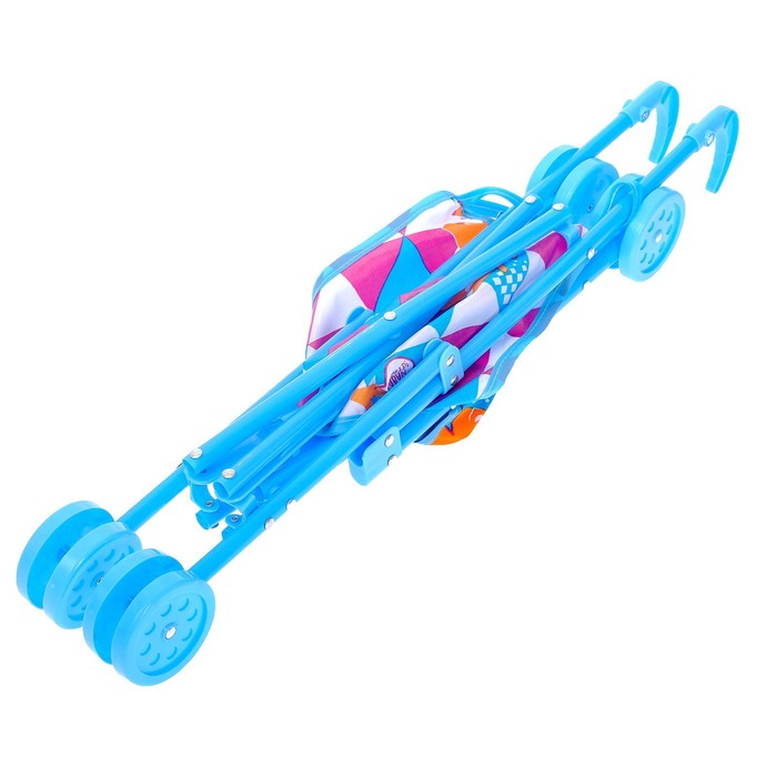 Коляска-трость для кукол «Лисичка», пластиковый каркас