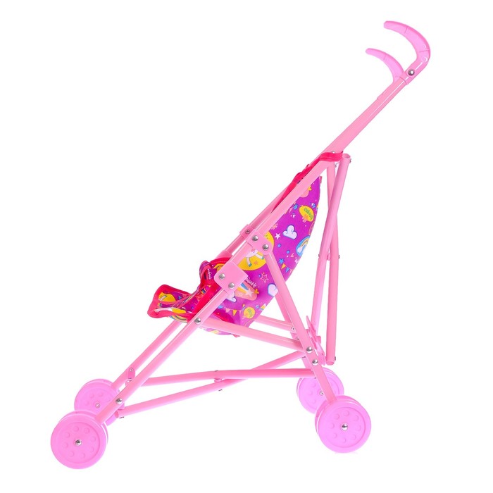 Коляска-трость для кукол «Весёлые пони», пластиковый каркас