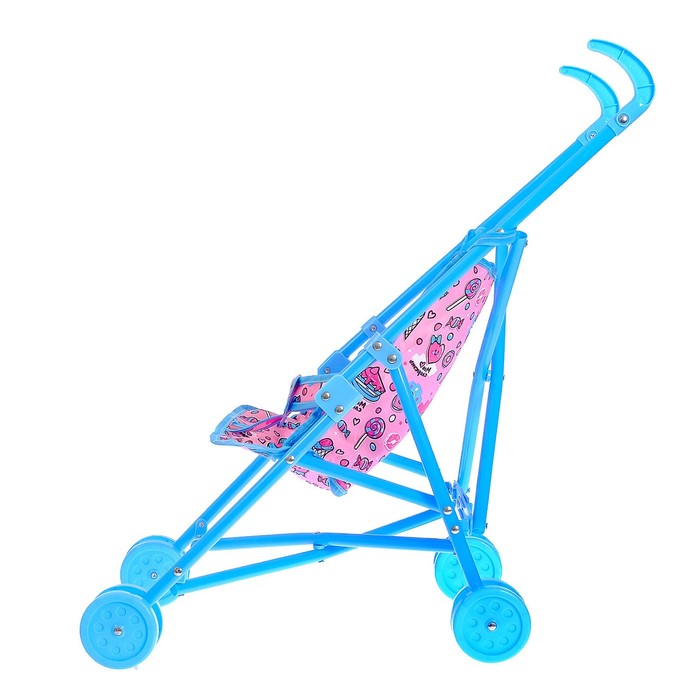 Коляска-трость для кукол «Сладкоежка», пластиковый каркас