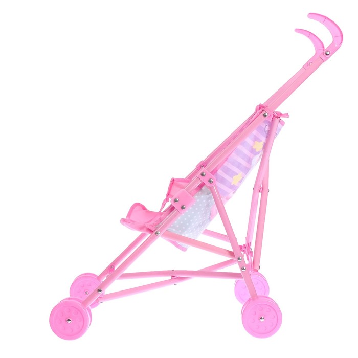 Коляска-трость для кукол «Мишка малышка», пластиковый каркас