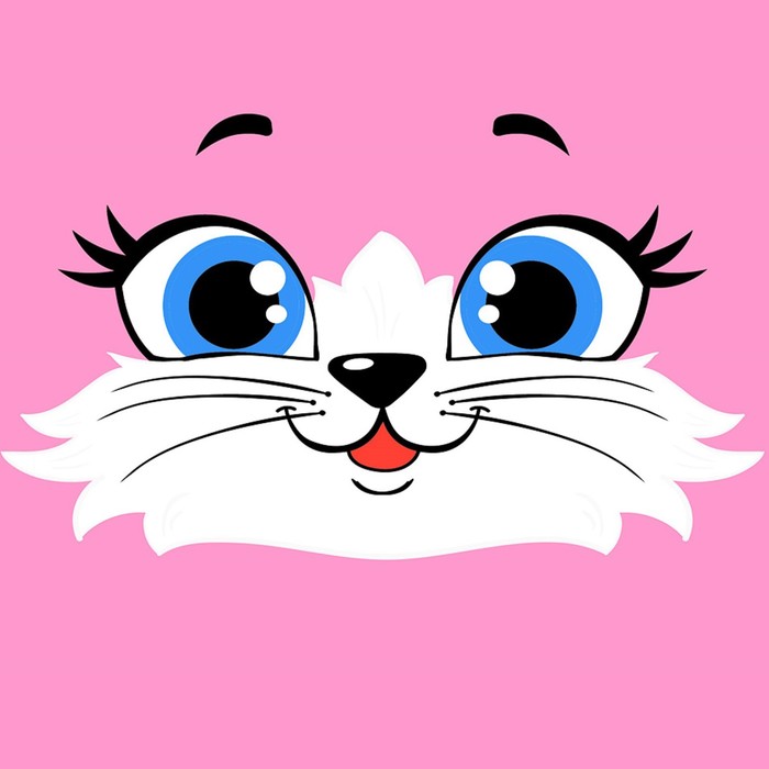 Коляска-трость «Киска» с ушками, пластиковый каркас