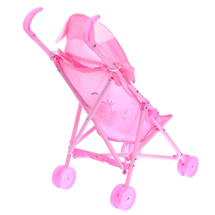 Коляска-трость «Киска» с ушками, пластиковый каркас