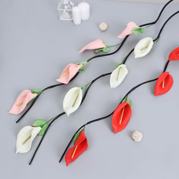 Декор "Белые каллы" (цена за шт) фасовка 5шт, 150 см