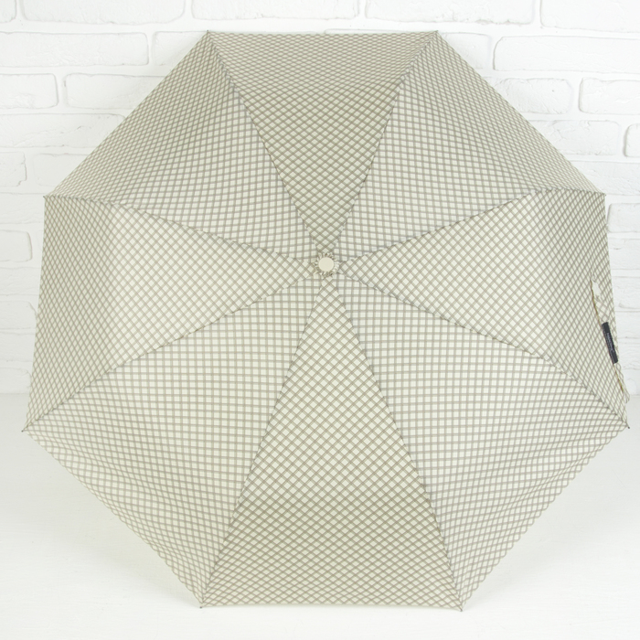 Зонт полуавтоматический "Сетка", R=50см, цвет молочный