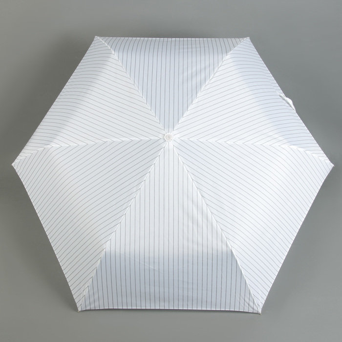 Зонт автоматический "Полоска", R=50см, цвет белый