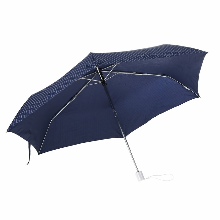 Зонт автоматический "Полоска", R=50см, цвет синий
