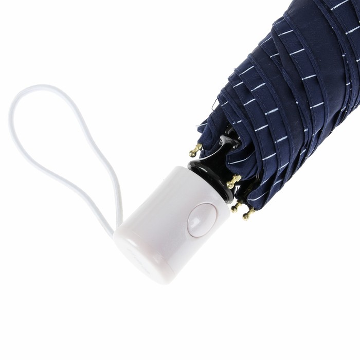 Зонт автоматический "Полоска", R=50см, цвет синий