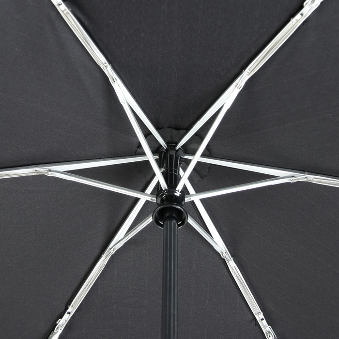 Зонт автоматический "Полоска", R=50см, цвет чёрный