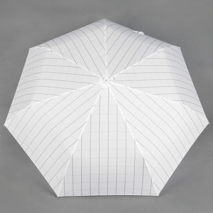 Зонт автоматический "Клетка", R=50см, цвет белый
