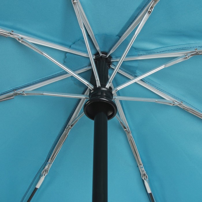 Зонт автоматический "Волны", R=50см, цвет голубой/синий