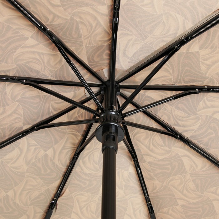 Зонт автоматический "Абстракция", R=52см, цвет бежевый/коричневый