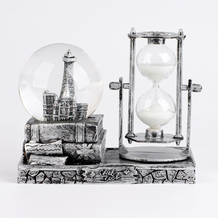 Песочные часы Эйфелева башня, сувенирные, с подсветкой, 15.5 х 8.5 х 14 см, микс песочные часы мир сувенирные 16 х 9 х 14 см микс