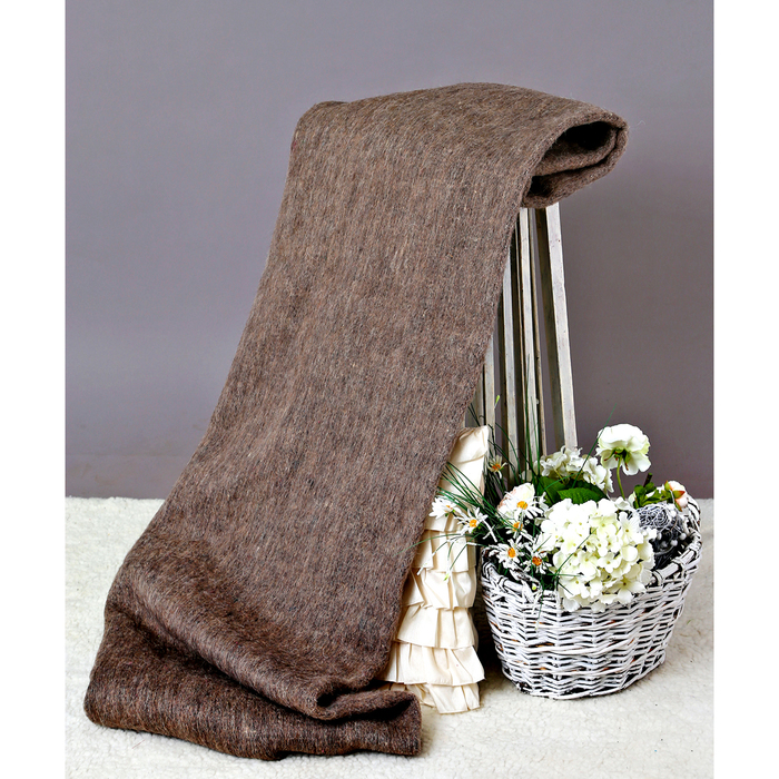 Одеяло полушерстяное, 500 г/м2, 140х205 гладкокрашенное серый, 70% шерсть, 30% лавсан