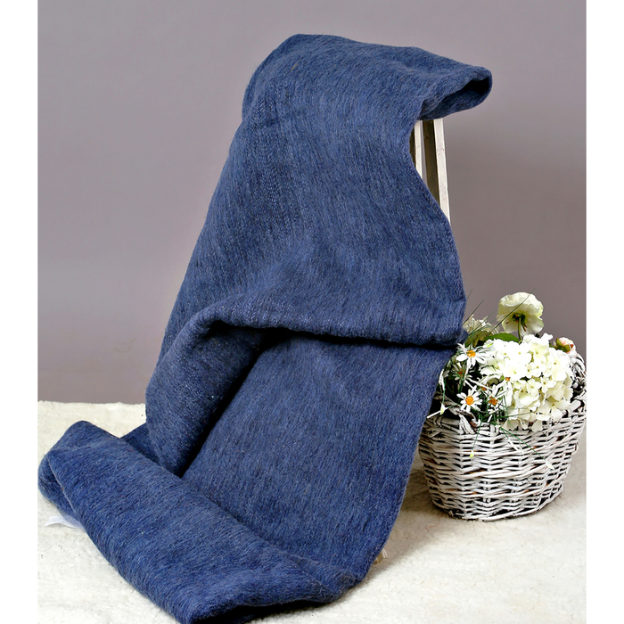 Одеяло полушерстяное, 400 г/м2, 140х205 гладкокрашенное синий, 70% шерсть, 30% лавсан