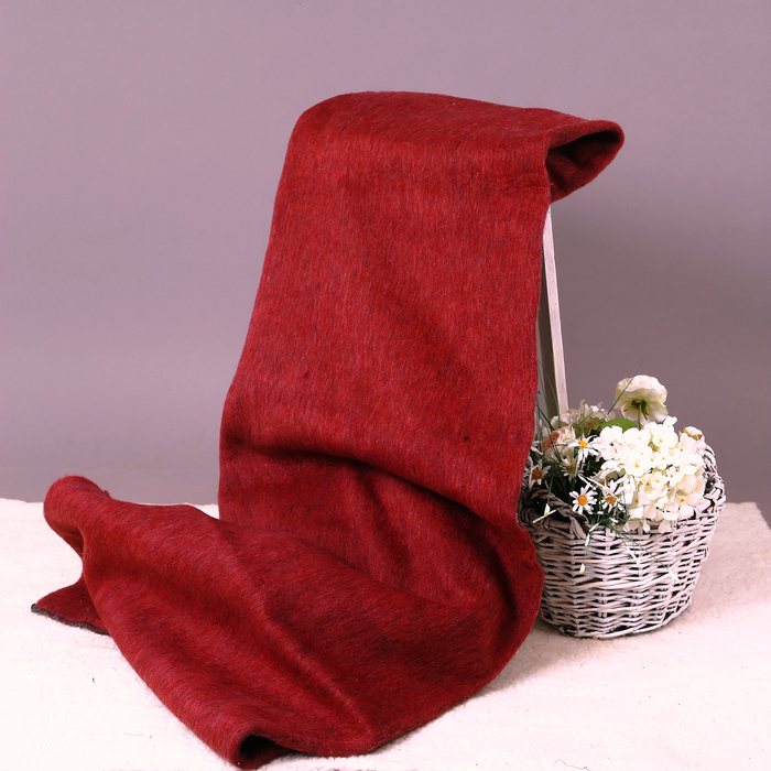 Одеяло полушерстяное, 400 г/м2, 140х205 гладкокрашенное бордо, 70% шерсть, 30% лавсан