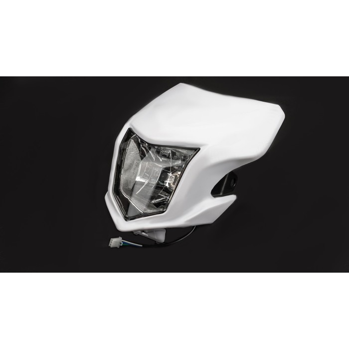 Фара с обтекателем, белая