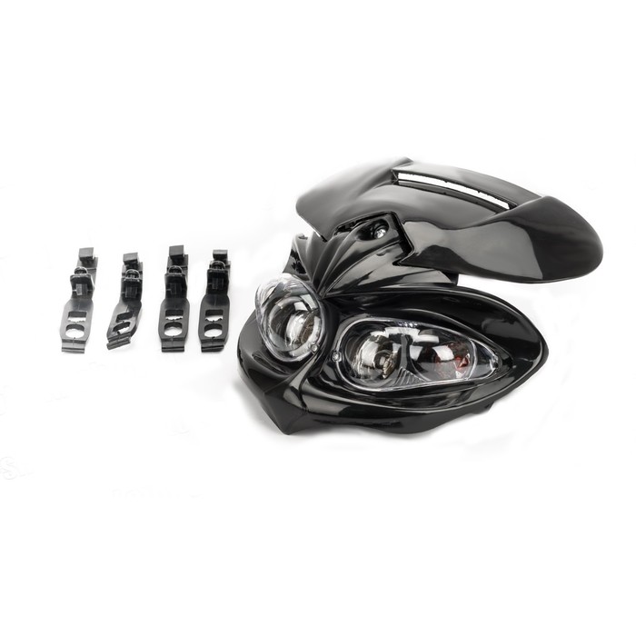 Фара с обтекателем, черная