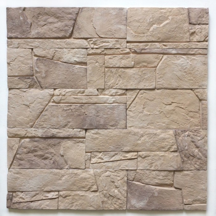Декоративный камень Доломит (40шт в наборе), коричневый, 1м2